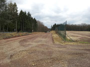 Tiefbauarbeiten zum Einbau des Geogitters