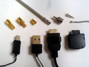 USBデーター通信用ケーブル、高周波コネクター