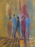 Straßenszene, Acryl 60x80 Euro, 195 Euro
