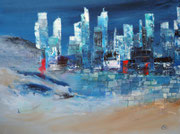 unter dem Pflaster liegt der Strand, Collage als Druck mit Passp. für Rahmen 40x50 cm, 60 Euro
