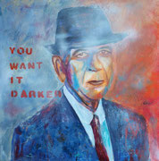 Cohen, Acryl auf Keilr. 60x60 cm 260 Euro