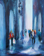 vor dem Lockdown, Acryl, 80x100 cm , 340 Euro