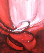 Advent  60 x 70 - Acryl auf Leinwand im Schattenfugenrahmen - 220,-