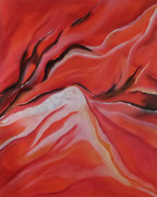Seelenfeuer - 70 x 100 - Acryl auf Leinwand im Schattenfugenrahmen - 360,-