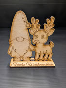 Wichtel mit Rentier Weihnachten