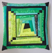 Log Cabin Modern Kissen 50x50cm