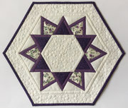 Hexagon Tischdecke 52x46cm