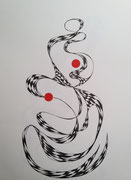 aus der Serie "Roter Punkt" - 2024 - 42x30 cm