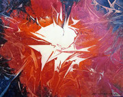 ZUR MITTE, ROT - 2012 - Acryl - 80x100 cm (in Privatbesitz)