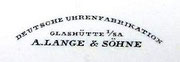 Spätere Zifferblattsignatur mit der Schutzmarke