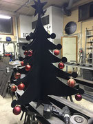 sapin de Noel en métal, découpe sur mesure à grenoble