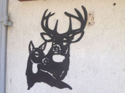 cerf en métal, découpe sur mesure à grenoble