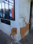découpe d'un cerf en métal à grenoble