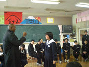 21日鳥取県倉吉市西中学校での交流１