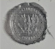 Siegel des Amtes Westerhausen mit dem Preußischen Adler