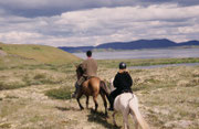 Zusammen mit Sarah und einem Guide unternahmen wir einen Ausflug auf Islandpferden in der Nähe des Myvatn. Wir durften sogar auf einer geeigneten Strecke die Gangart "Tölt" geniessen.