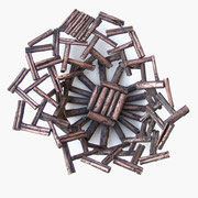 Piatto " Zattera " [ bastoncini di cannella ] in bronzo Pezzo Unico 2014 