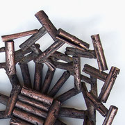 Piatto " Zattera " [ bastoncini di cannella ] in bronzo Pezzo Unico 2014