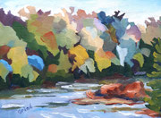 Bonnechere River 8x6 oil on canvas board - unframed - $350 CA