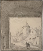 Jan de Beyer, dessin ; Namur, musée de Croix , coll. Société archéologique de Namur