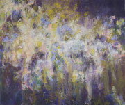 o.T. (Sommerregen),2013, Leimfarbe auf Leinen 120x100cm