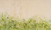 Das Urteil der Pariserin, 2014, 195x115cm, Leimfarbe auf Leinwand