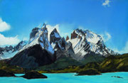 "Torres del paine" Pastell 38x40cm (c)D.Saul 2014, Ref. C.Berger