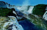 "Las cataractas del Iguazu"Pastell 37x59cm (c)D.Saul 2014, Ref. M.Guth