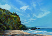 "Magic of Kaihalulu Bay" Maui,Hawaii; Pastell 38,5x48,5cm,(C)D.Saul 2014