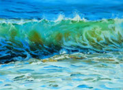 "Caribbean wave" Pastell, 39x29cm, (c) D.Saul 2014 Ref. D.Schulz, SOLD