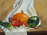 "Pumpkin-Chilli-Soup",Pastell, 29x39xm,(c)D.Saul 2014