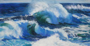 "Thunder" Pastell, 27x52cm gerahmt 40x60cm, Uart 400, (C) D.Saul 2021, SOLD