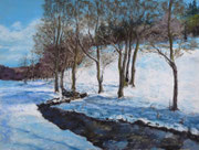 "Winter Walk" Pastell, 30x40cm, (C) D. Saul 2025