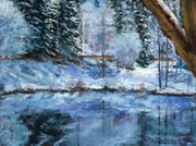 "It´s ice cold outside" Pastell, Uart 400 dark, 22x29cm, 9x12´, (C) D. Saul 2018, SOLD