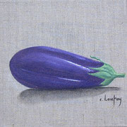 "Aubergine" - acrylique - 20 x 20 cm