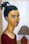 Selbstportrait, Öl auf Leinkarton, 35x50
