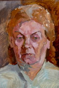 Frauenportrait, Öl auf Leinkarton, 22x32