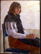 Portrait einer jungen Frau, Öl auf Leinwand, 60x80