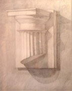 Kapitel, Bleistift auf Papier, 40x50