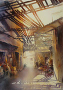 Marrakech à l'heure chaude  44cm X 64cm 