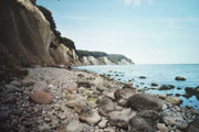 Kreidefelsen bei Sassnitz, Rügen, Jasmund, Farbfoto, Enno Franzius