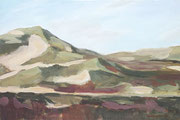 Dünen auf Amrum, Acrylbild, Acrylmalerei, Acryl auf Leinwand, 40 x 60 cm, 2013, Enno Franzius 