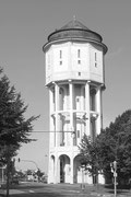 Der Wasserturm von Emden, Foto, schwarzweiß, Enno Franzius