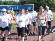 Zum ersten Mal 5 km Nordic-Walking
