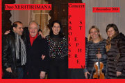 Le Père Elie WARDE, Antoine SAFAR, TRIXIE, Marina RISTIC, une amie serbe