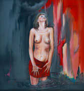 Lust (2012), 45 x 49 cm, Öl auf Sperholz