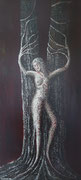 "Treue der Sinnlichkeit" Acryl auf Hartfaserplatte, 100x45 cm, Entstehungsjahr 2005