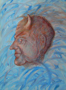 "Der kleine Teufel in sich" Acryl und Ölkreide auf Leinwand, 50x70 cm