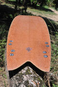 Lacewood fish surfboard