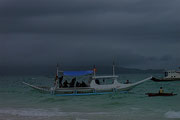 change in weather at White Beach, Boracay, Philippines